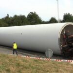Væltet vindmølletransport