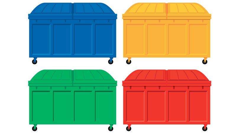 Sorter byggeaffald