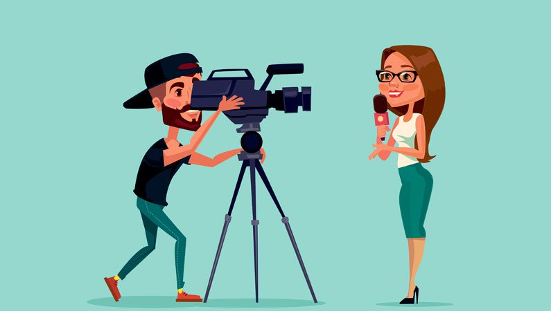 Journalist paa tv